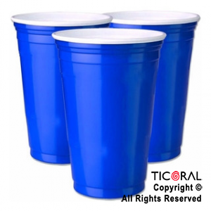 VASO AMERICANO 500CC AZUL x 60 UNIDADES BELLA CUP